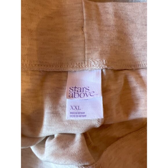 Cozy Womens Heather Gray Drawstring Lounge Shorts By Stars Above Size XXL Soft C - Picture 6 of 6